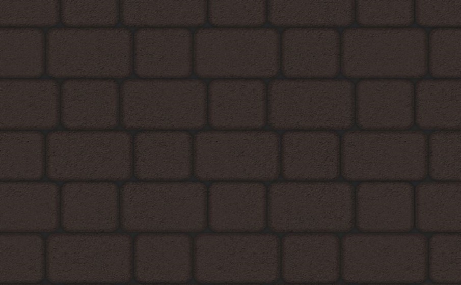 Плитка тротуарная Классико А.1.КО.4 стандарт гладкий коричневый, комплект 2 шт, толщина 40 мм