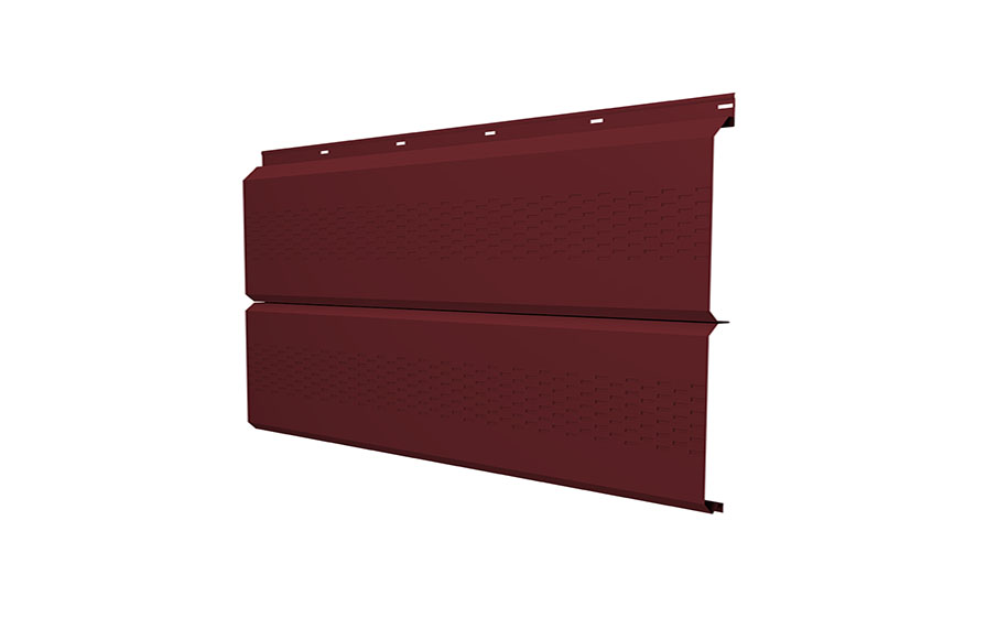 Софит Grand Line ЭкоБрус с перфорацией 0,345, 0,45 Drap ST RAL 3005