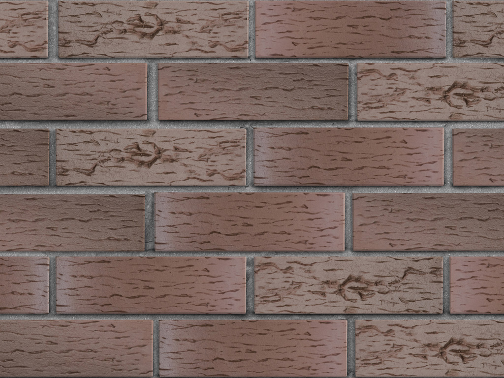 Кирпич клинкерный ЛСР Брюгге темно-терракотовый флэш береста, 250*85*65 мм