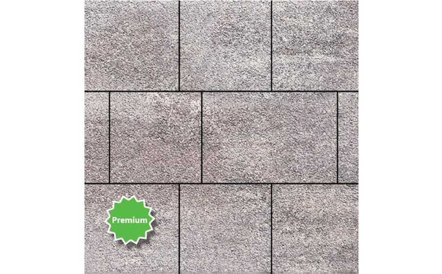 Плитка тротуарная SteinRus Инсбрук Ланс Б.5.Псм.6, Native, ColorMix Умбра, толщина 60 мм