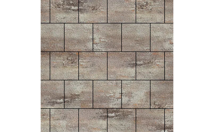 Плитка тротуарная SteinRus, Валенсия Б.3.К.8, Native, ColorMix Берилл, 300*300*80 мм