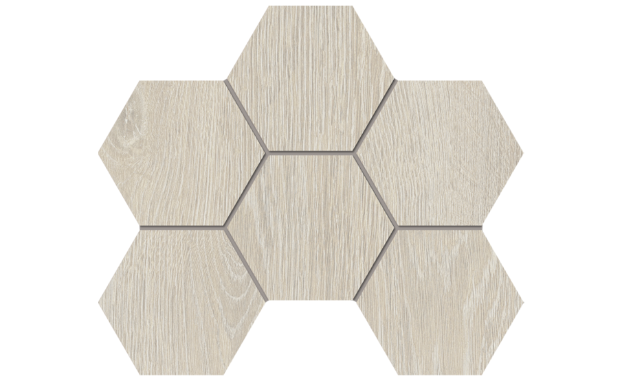 Мозаика Estima Hexagon Kraft Wood KW00, 285*250*10 мм
