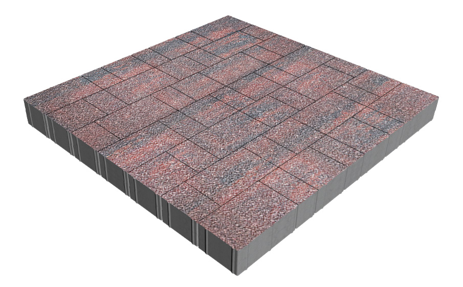 Плитка тротуарная SteinRus Новый город Рид В.8.Псм.8, Antico, Рейнир, толщина 80 мм