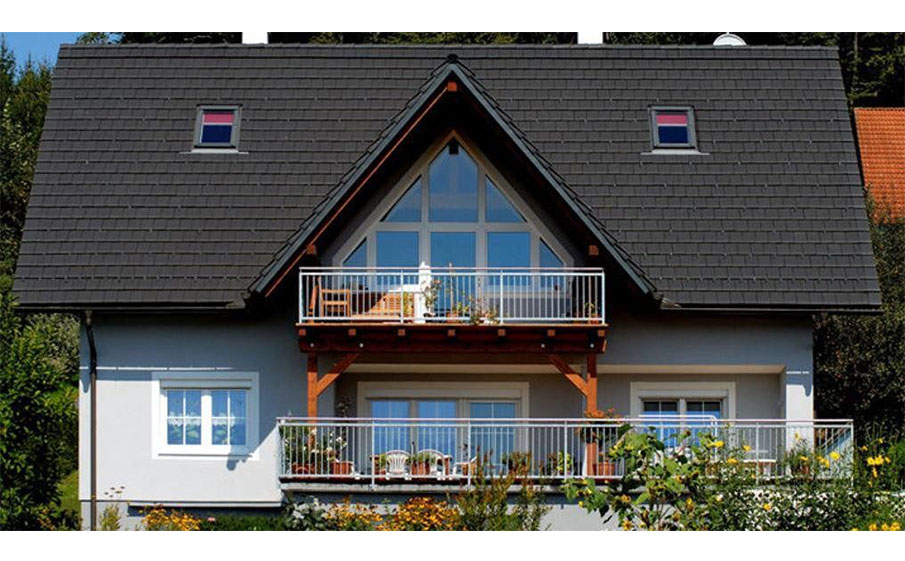 Керамическая черепица рядовая TONDACH Figaro 11 (Planoton 11), Black glazed