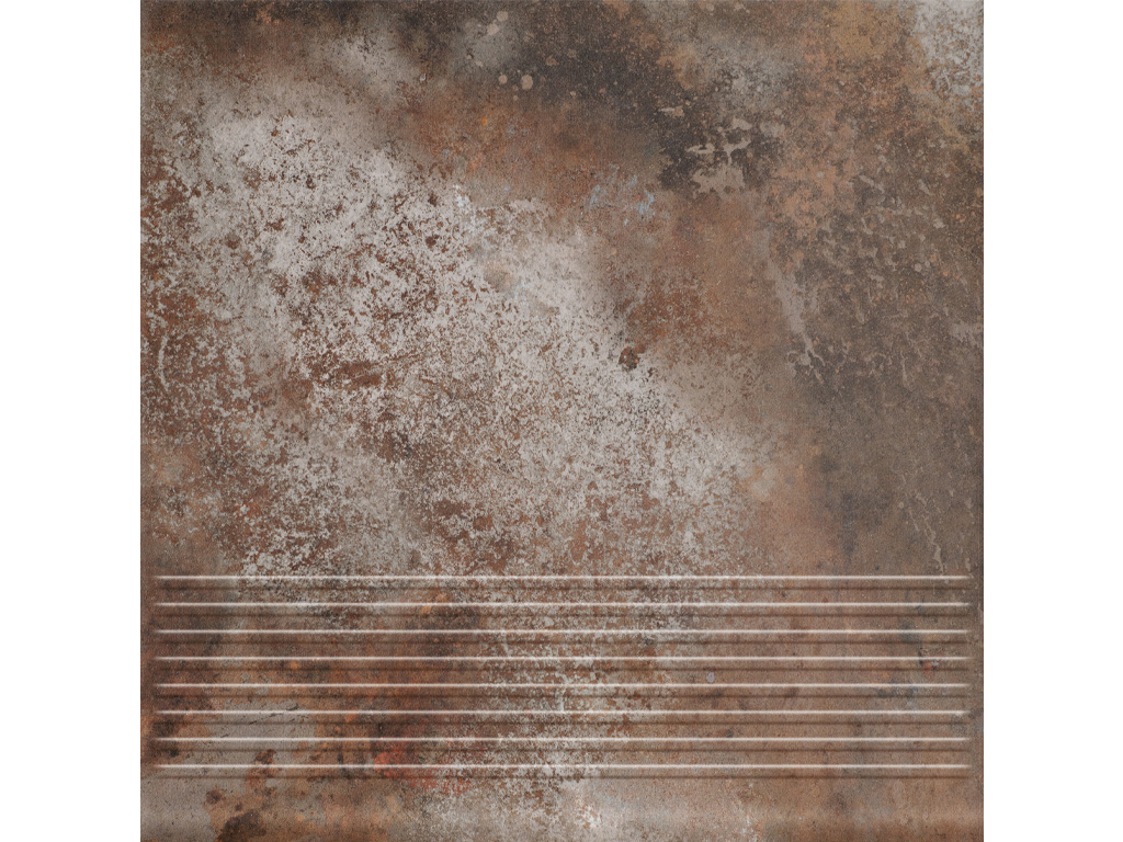 Клинкерная ступень с насечками Paradyz Arteon, Taupe, 300*300*8,5 мм