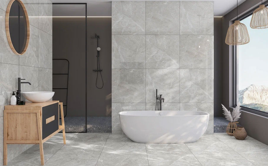 Керамогранит Eternal glossy Baltic Grey, 600*600*9 мм