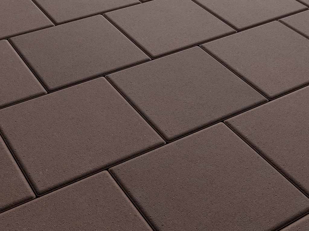 Плитка тротуарная Квадрат Б.1.К.10 стандарт гладкий коричневый, 300*300*100 мм 