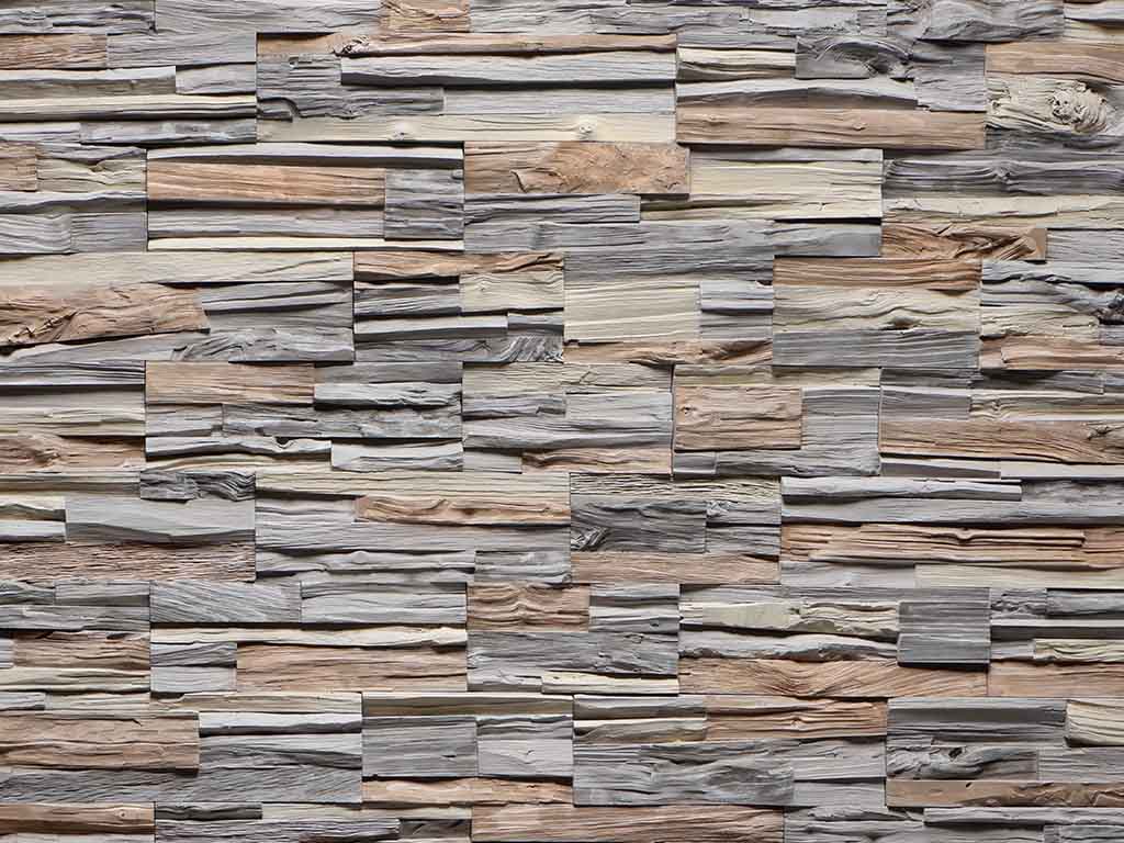 Облицовочный камень ИНТЕРКАМ Древесный скол 40901