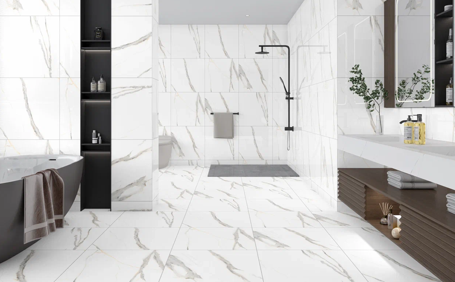 Керамогранит Eternal matt Statuario Rock, 600*600*9 мм