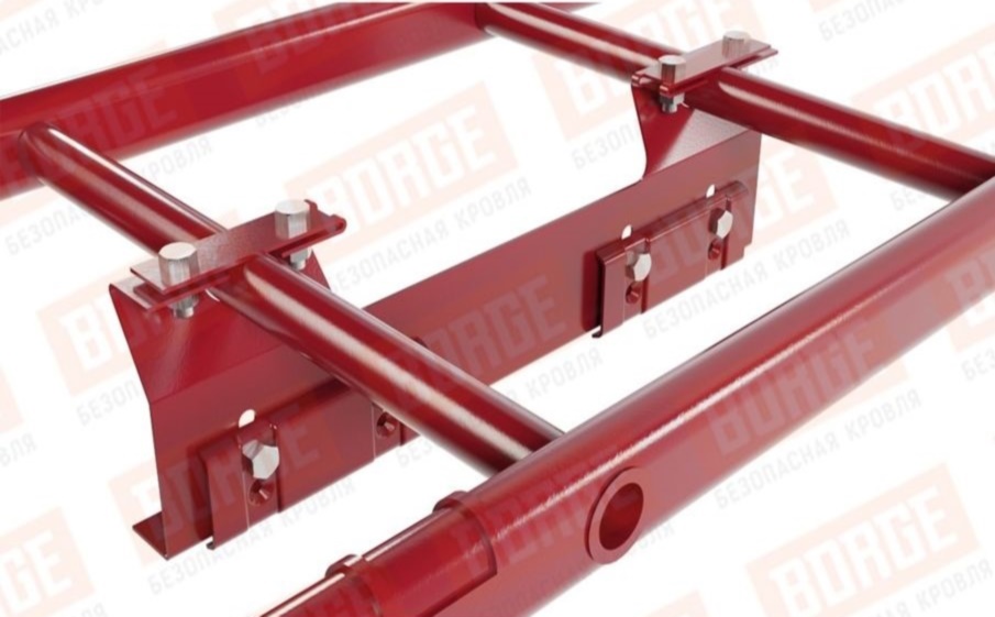 Лестница кровельная Borge для фальцевой кровли оцинкованная RAL 3003, 2,7 м