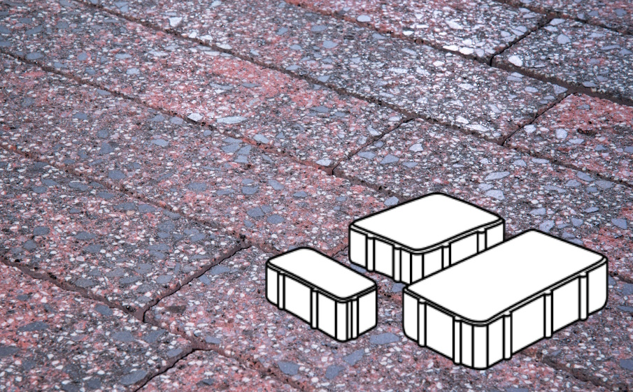 Плитка тротуарная Готика, Granite FINERRO, Новый Город Б.2.Псм.6, Дымовский, 240/160/80*160*60 мм