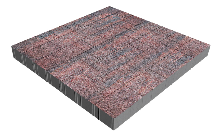 Плитка тротуарная SteinRus Новый город Рид В.8.Псм.8, Old-age, Рейнир, толщина 80 мм