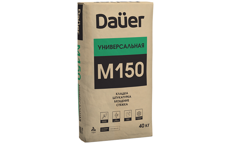 Сухая смесь Dauer универсальная М-150, 40 кг