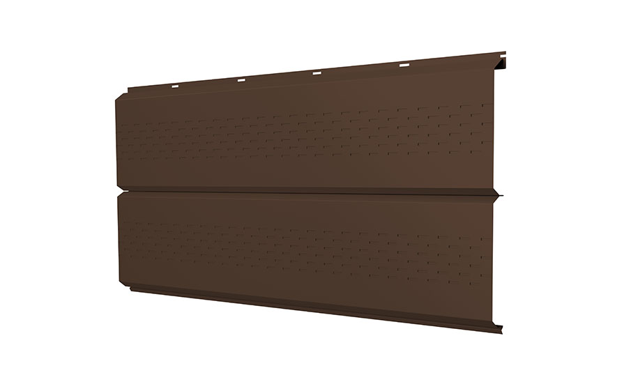 Софит Grand Line ЭкоБрус new без перфорации 0,45 PE RAL 8017