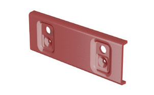 Кронштейн для снегозадержателя Borge для фальцевой кровли оцинкованный RAL 8017, 276*136 мм