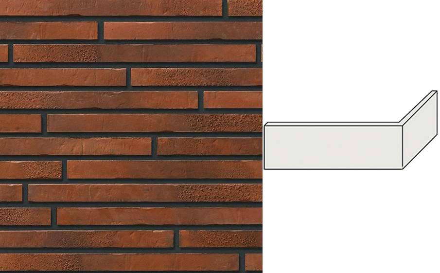 Декоративный кирпич Leonardo Stone угловой элемент Бостон 300/100*40*15 мм 773