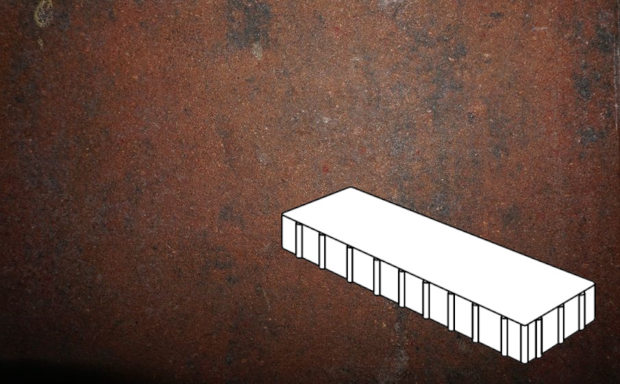 Плитка тротуарная Готика Natur, Плита Б.3.П.10, Гавана, 500*125*100 мм