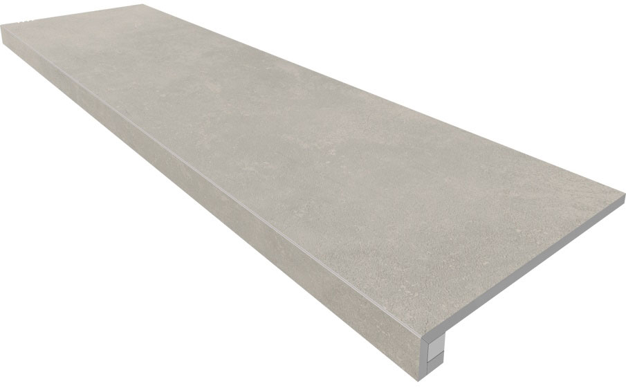 Комплект ступень с прямоугольным бортиком и подступенок Ametis Magmas MM02, неполированнный