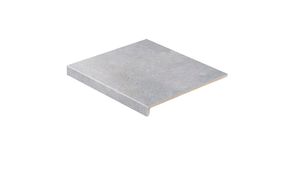 Клинкерная ступень прямоугольная рядовая Loftstufe Stroeher Zoe 970 grey 294х340х35х11 мм