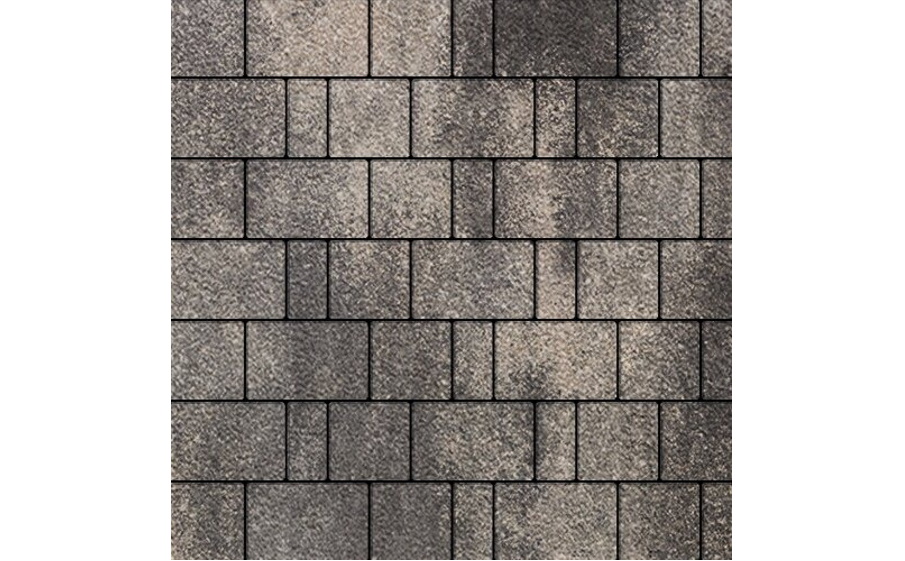 Плитка тротуарная SteinRus, Бельпассо А.23(М).Псм.4, Native, ColorMix Нокс, толщина 40 мм
