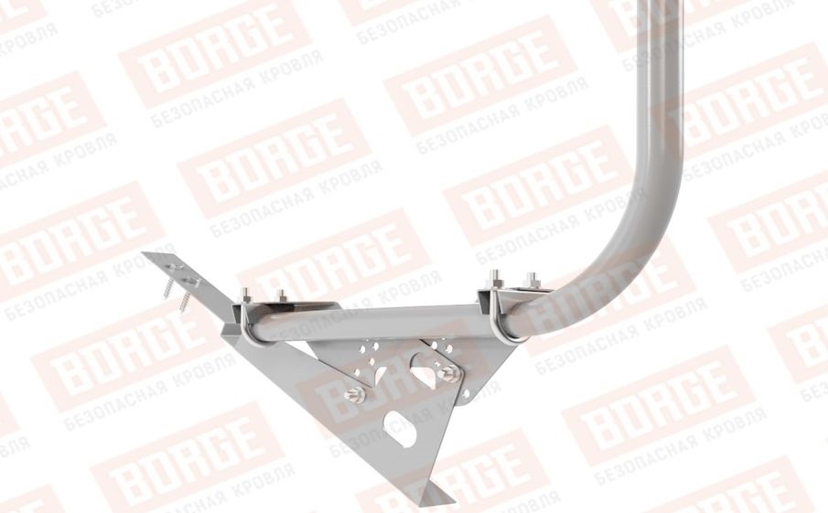 Кровельное ограждение Borge для черепичной кровли оцинкованное RAL 7004, 300*90 см