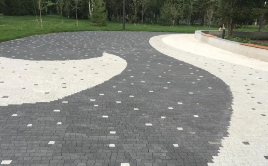 Плитка тротуарная Антик Б.3.А.6 стандарт гладкий белый, комплект 5 шт, толщина 60 мм