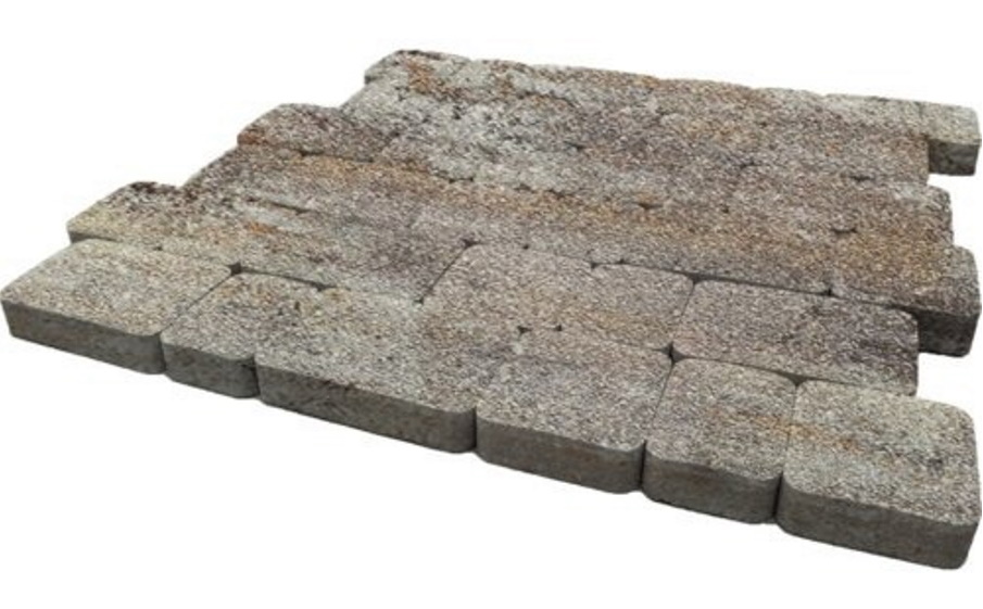 Плитка тротуарная SteinRus Инсбрук Альт А.1.Фсм.4, Native, ColorMix Берилл, толщина 40 мм