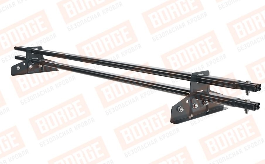 Снегозадержатель трубчатый Borge для фальцевой кровли оцинкованный RAL 7016, 1,5 м