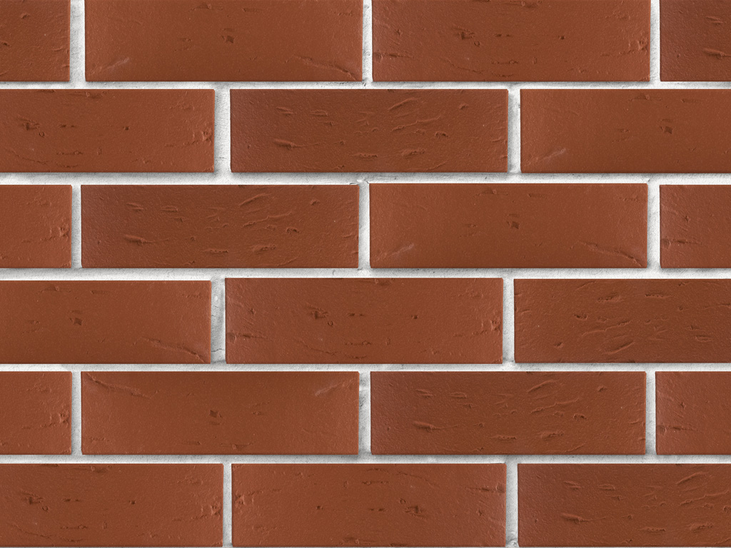 Кирпич облицовочный ЛСР темно-красный рустик, утолщенные стенки, М175, 250*120*65 мм