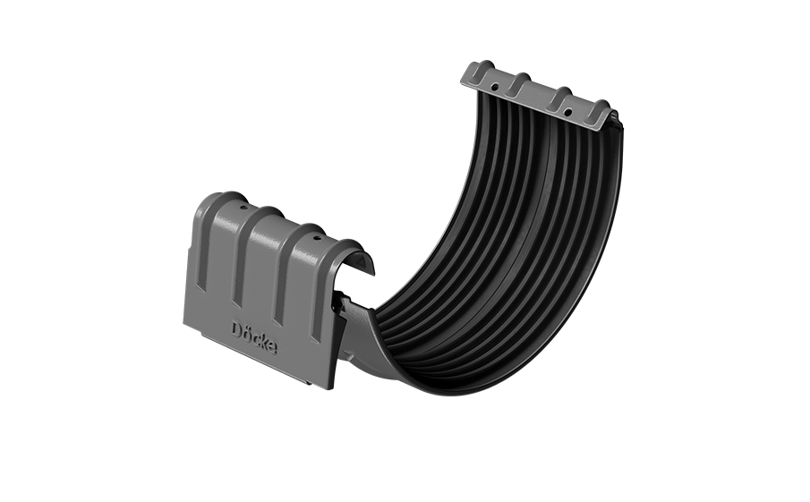 Соединитель желобов Docke STAL PREMIUM, графит