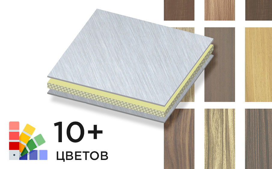 Алюминиевая композитная панель SIBALUX SBL A2 WOOD