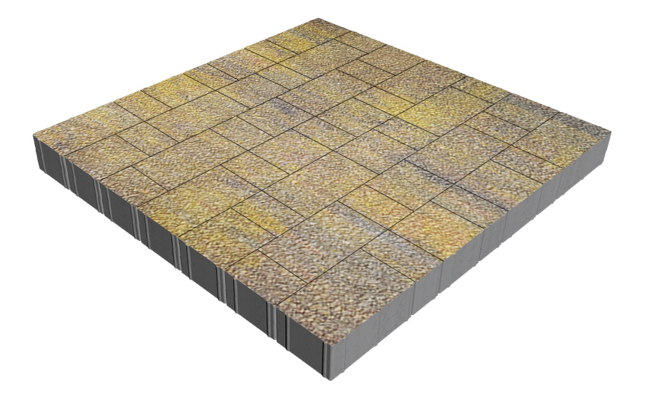 Плитка тротуарная SteinRus Новый город Рид В.8.Псм.8, Old-age, Бромо, толщина 80 мм