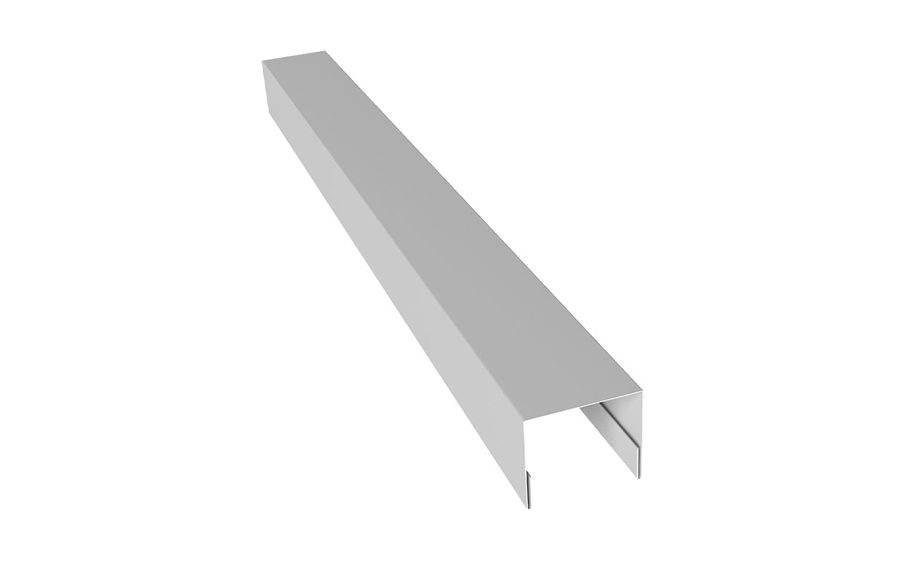 Планка Grand Line П-образная 24, PE, RAL 9003 сигнальный белый, 3000 мм