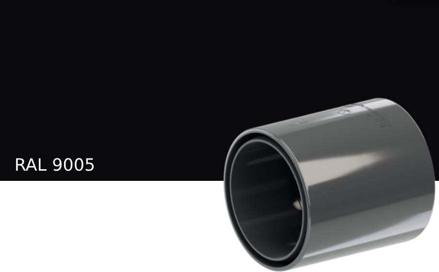 Муфта KROP PVC для системы D 75/63 мм, RAL 9005