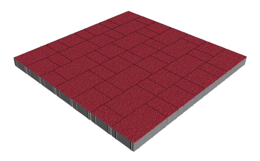 Плитка тротуарная SteinRus Новый город Лион Б.9.Псм.6, Native, винный, толщина 60 мм