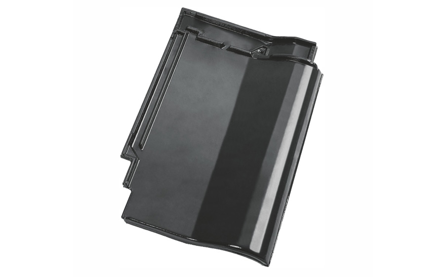 Керамическая черепица рядовая Koramic Alegra 8 Black Noble Engobe