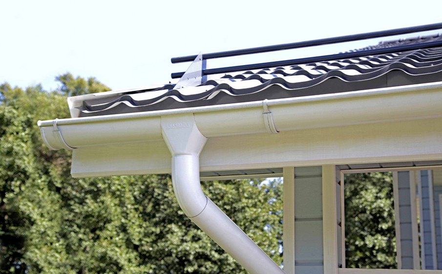 Водосточная система Grand Line Zn 150/100 мм, RAL 9003