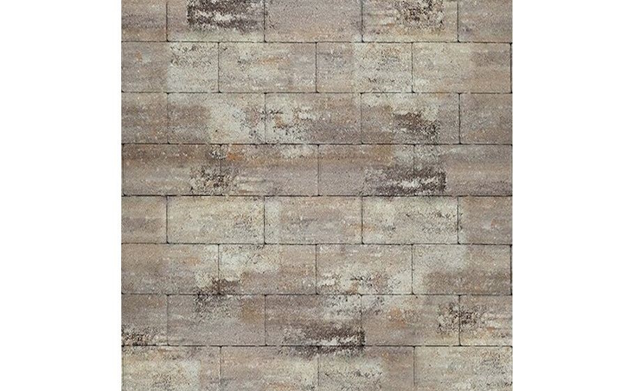 Плитка тротуарная SteinRus Прямоугольник В.6.П.8 гладкая, ColorMix Берилл, 200*100*80 мм