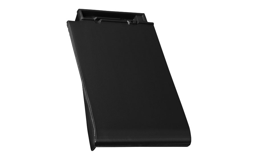 Керамическая черепица боковая левая TONDACH Figaro 11 (Planoton 11), Black glazed