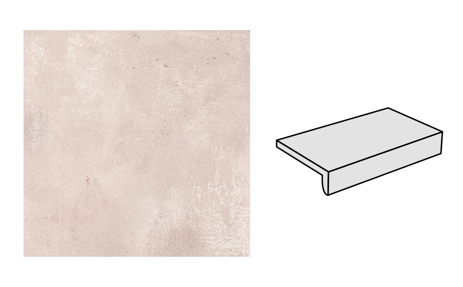 Ступень - прямой угол STROEHER Selected 981 greige, 294*175*52*10 мм