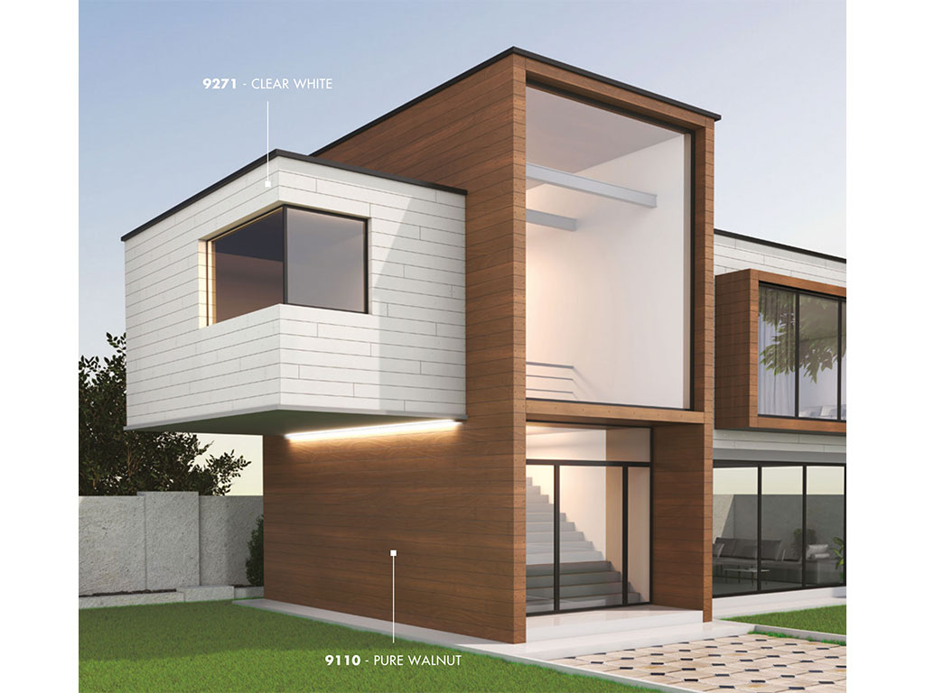 HPL-панель Greenlam Colours SUD 9271 Clear White двухсторонняя, 3050*1300*8 мм