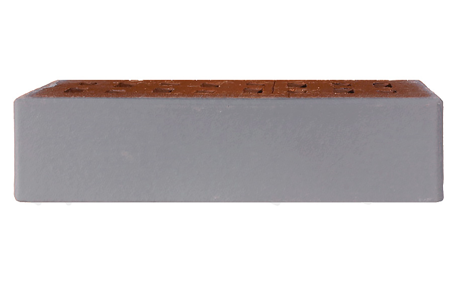 Кирпич клинкерный ЛСР Осло серый ангоб гладкий, 250*85*65 мм