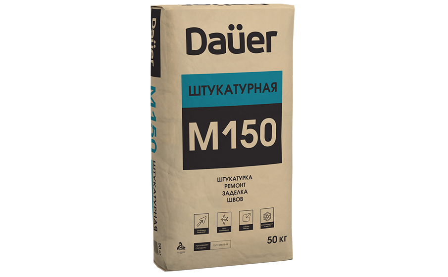 Сухая смесь Dauer штукатурная, М-150, 50 кг