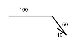 Планка карнизная для мягкой черепицы, красная RAL (3009)