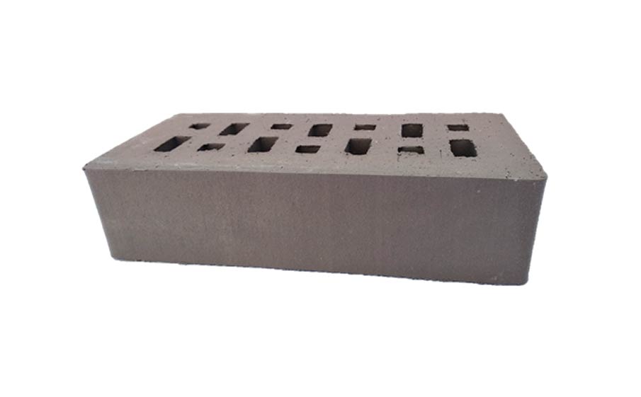 Кирпич клинкерный ЛСР серый №8 без фаски, 210*100*50 мм