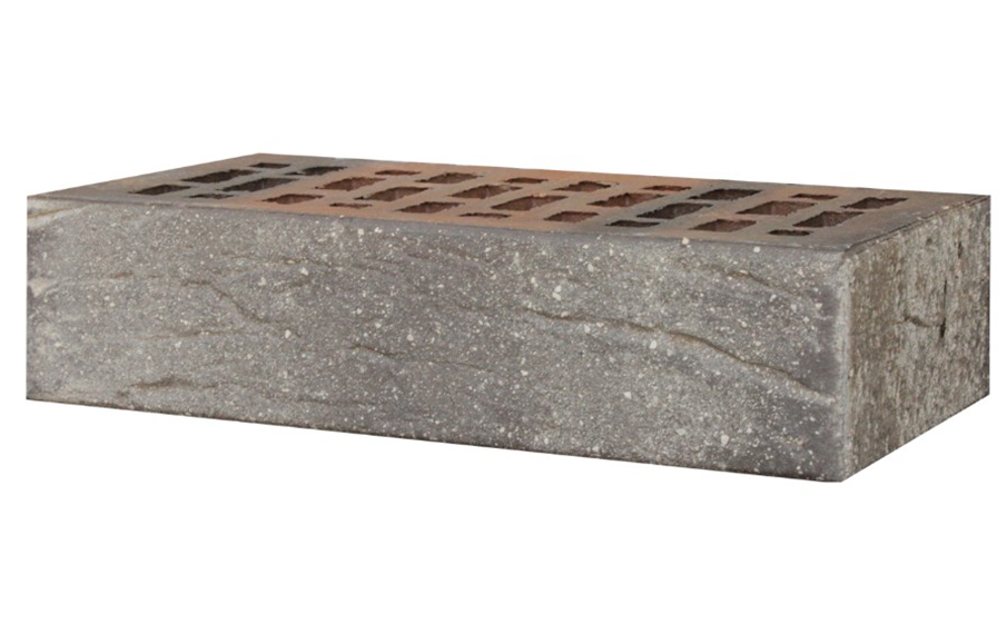 Кирпич облицовочный ЛСР красный флэш ультра с пепельной посыпкой рустик 250*120*65 мм