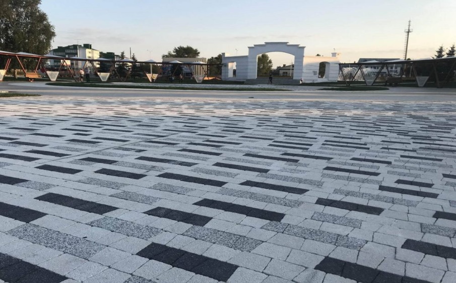 Плитка тротуарная Антик А.3.А.4 гранит черный, комплект 5 шт, толщина 40 мм