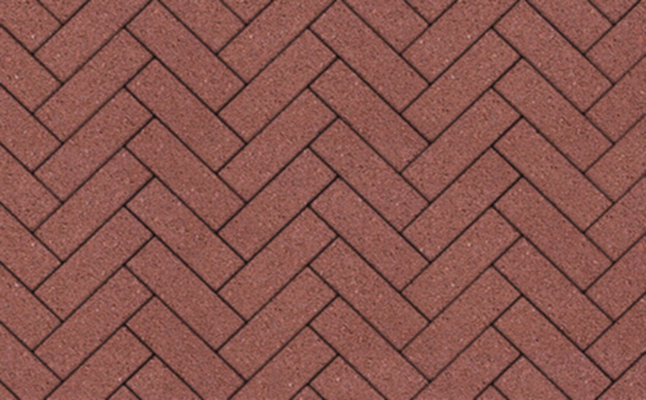 Плитка тротуарная Паркет Б.16.Псм.8 гранит красный, комплект 6 шт, толщина 80 мм