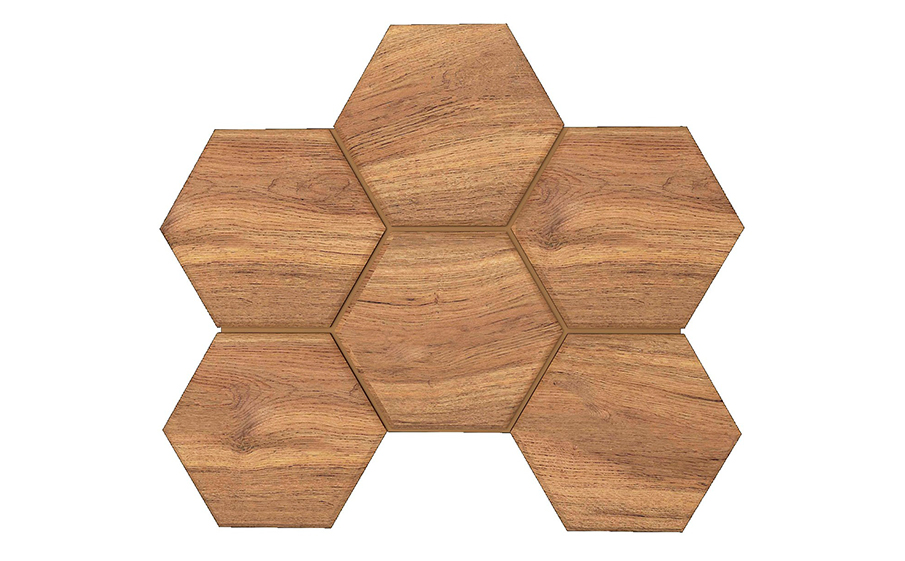Мозаика Гексагон/Hexagon Ametis Селекшн/Selection SI02, неполированный, 285*250*10 мм