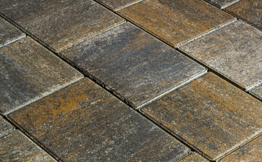 Плитка тротуарная Новый город В.3.Фсм.8 листопад гладкий песчаник, комплект 3 шт, толщина 80 мм